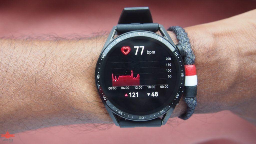دقت ضربان قلب در Huawei Watch GT3