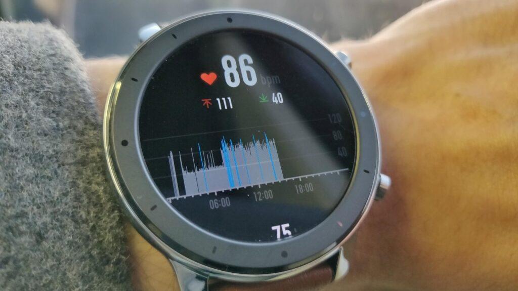 ضربان قلب ساعت هوشمند Amazfit GTR
