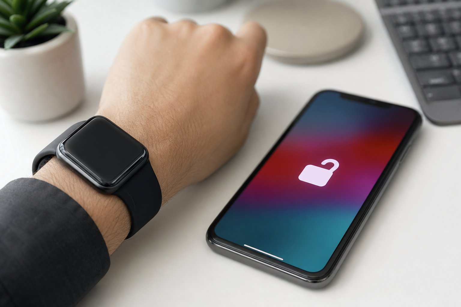 تصویر شاخص: آموزش استفاده از ساعت برای باز کردن قفل گوشی (Unlock with Watch) – ساعت و گجتهای هوشمند
